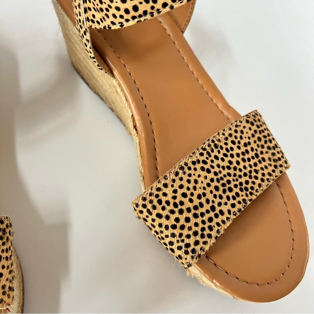 J. Crew Leopard Print Espadrille Size 7.5 - Picture 14 of 16